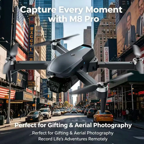 2026 C13S Pro Drone – 4K EIS Camera, GPS & 5G Wifi FPV, Brushless Motor, Optical Flow Hover, Smart Obstacle Avoidance, Auto Return, 360° Stunt Roll, Dual Batteries Included