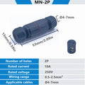 IP68 Waterproof Junction Box, Outdoor 2 Way 3 Way Electrical Cable Connector, with Quick Wire Terminal Connector