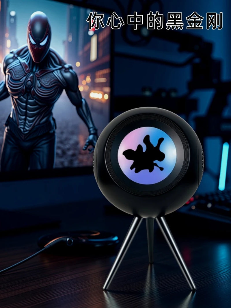 Venom Bluetooth Speaker,Magnetic Fluid Pickup Light,Decompression Creative Table,Men'S and Women'S Gift,High Soun